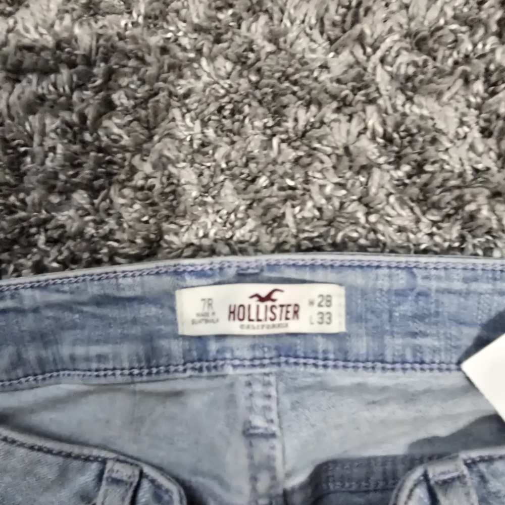 Hollister Light Blue Flare Jeans - Classic Wide Leg - Picture 2 of 8